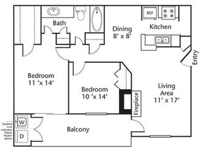 The Buckingham 1812 floor plan